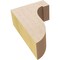 Ekena Millwork 2"W x 4"D x 6"H Classic Del Monte Rough Cedar Woodgrain TimberThane Corbel, Primed Tan CORUR02X04X06DELRCPR - alternate 2